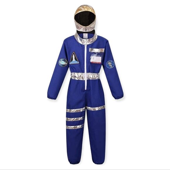 NWT Astronaut Costume for Kids, Space Jumpsuit with Helmet & Gloves - Picture 1 of 7